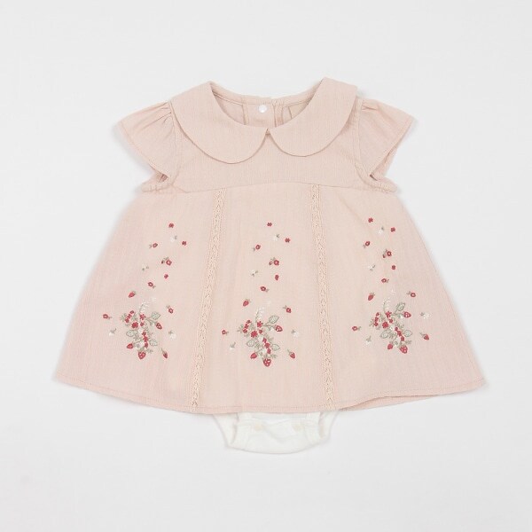 【リンク】刺しゅうチュニックロンパース