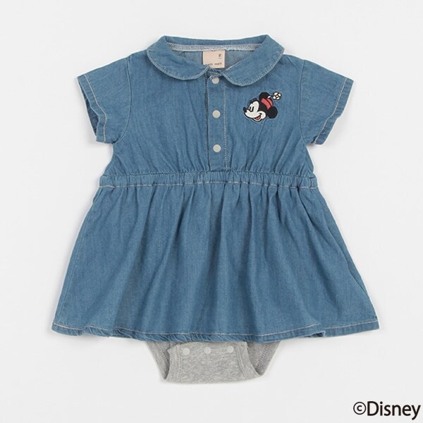 【Disney】シャツワンピースロンパース