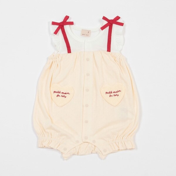 ハートポケットカバーオール