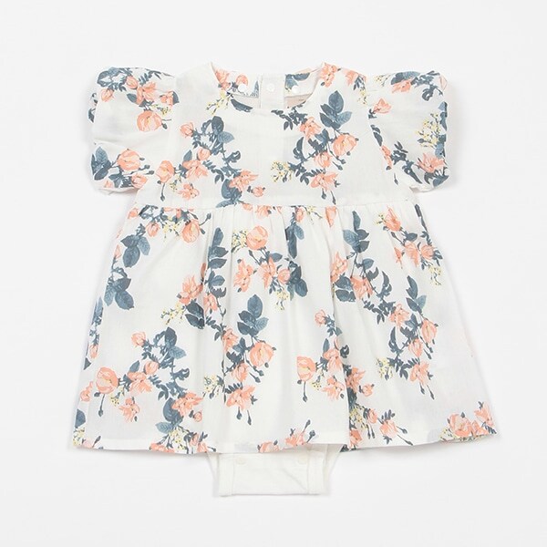 【リンク】花柄バルーンOPロンパース