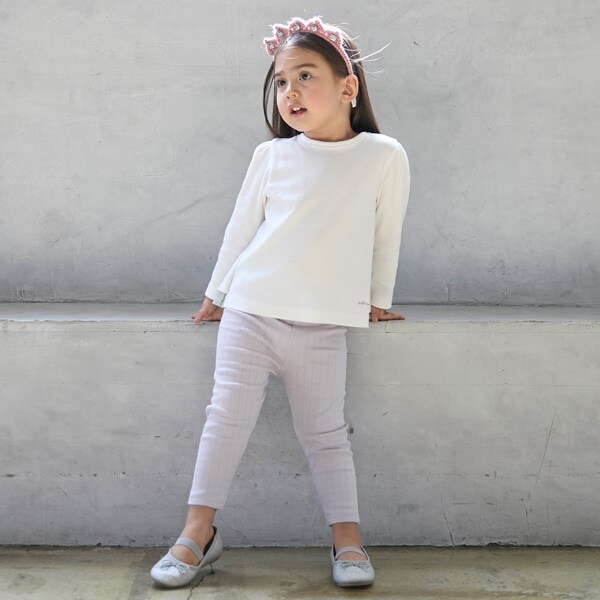 【オーガニック】ハート針ぬきレギンス