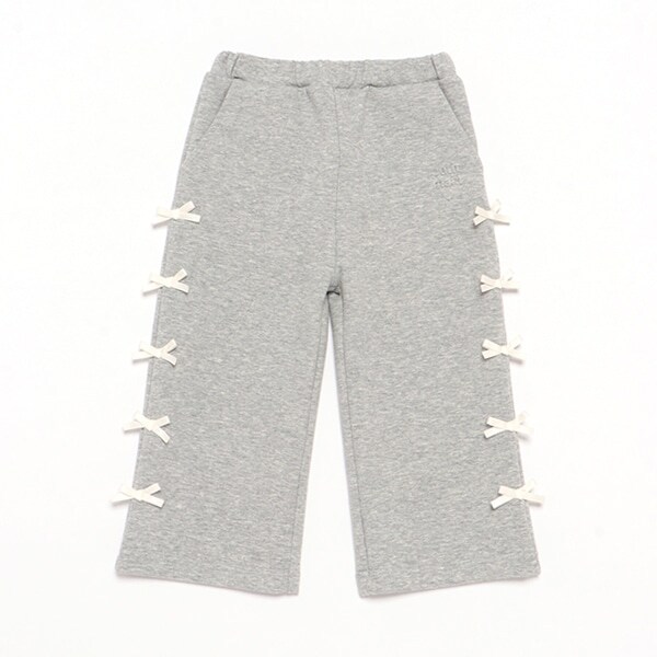 【防汚加工/リンク】リボンワイドパンツ