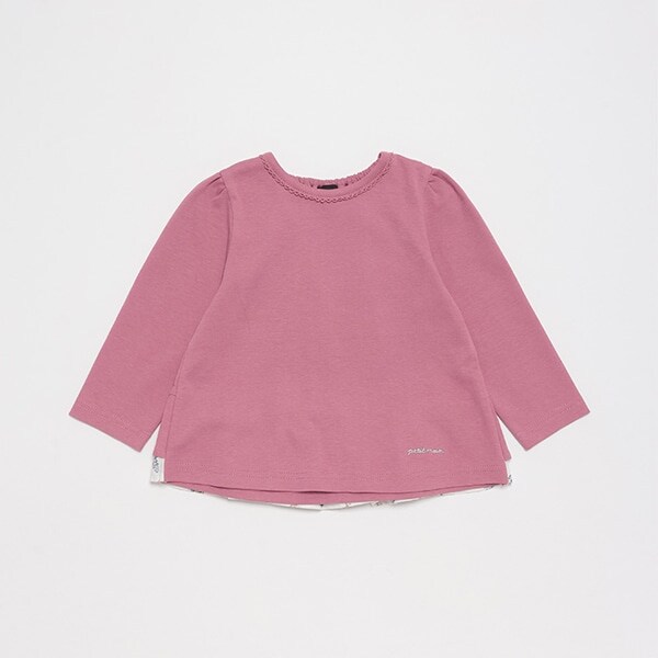 【オーガニック】バックフリル長袖T