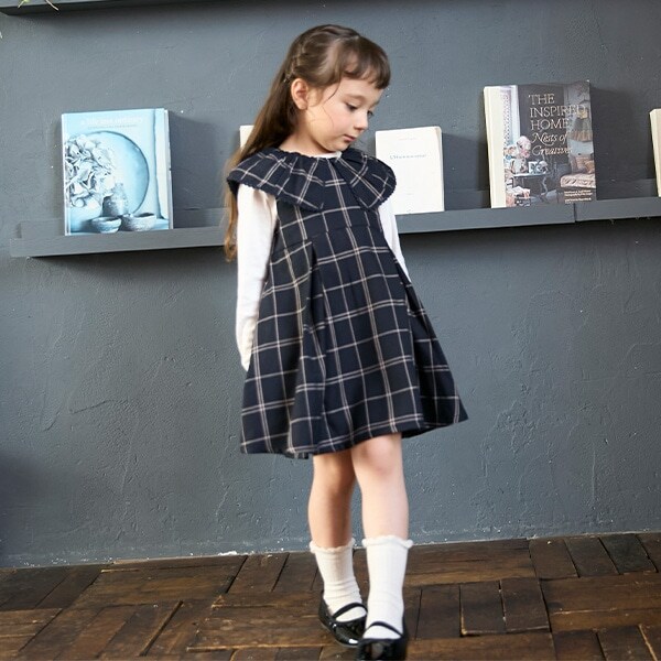 【リンク】ビッグ衿ジャンパースカート(キッズ)