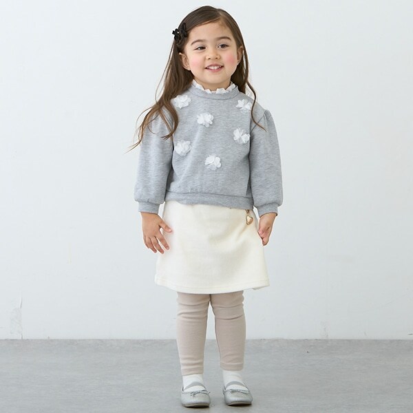 【リンク】ハート釦レギつきスカート(キッズ)