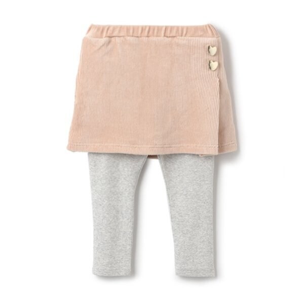 【リンク】ハート釦レギつきスカート(キッズ)