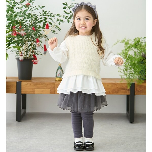 レギンスつきチュールスカート