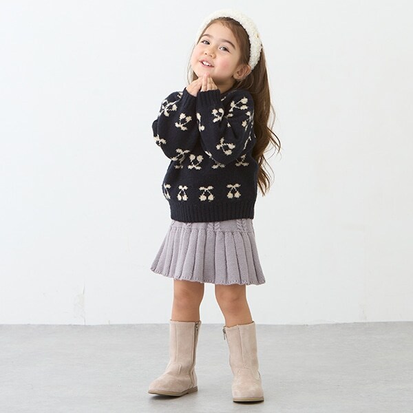 ニットプリーツスカート