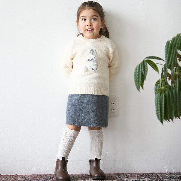 【リンク】ラメニットスカート(キッズ)