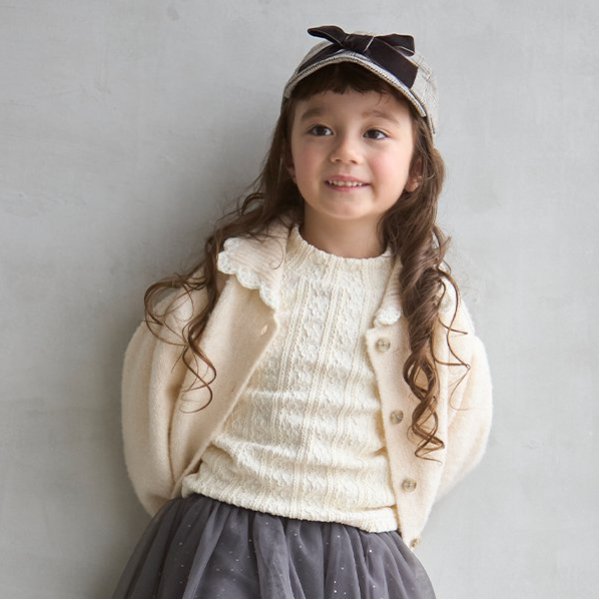 【シアバター】ジャガードハイネック長T