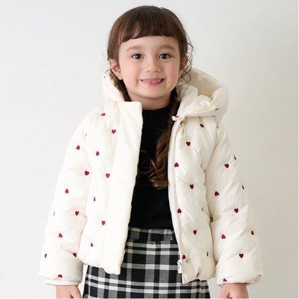 【リンク】ハート刺しゅう中綿ジャケット(キッズ)