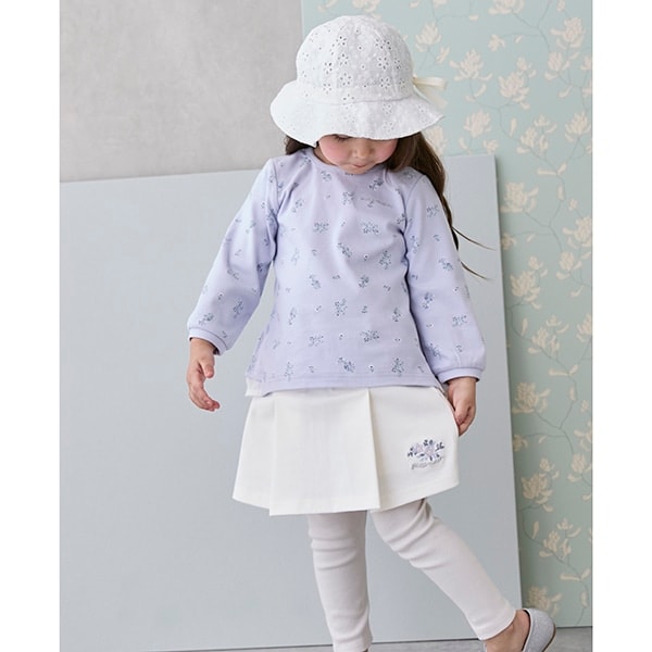 【リンク】花刺しゅうレギつきスカート(キッズ)