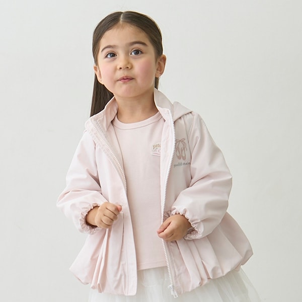 【撥水】ペプラムウィンブレ