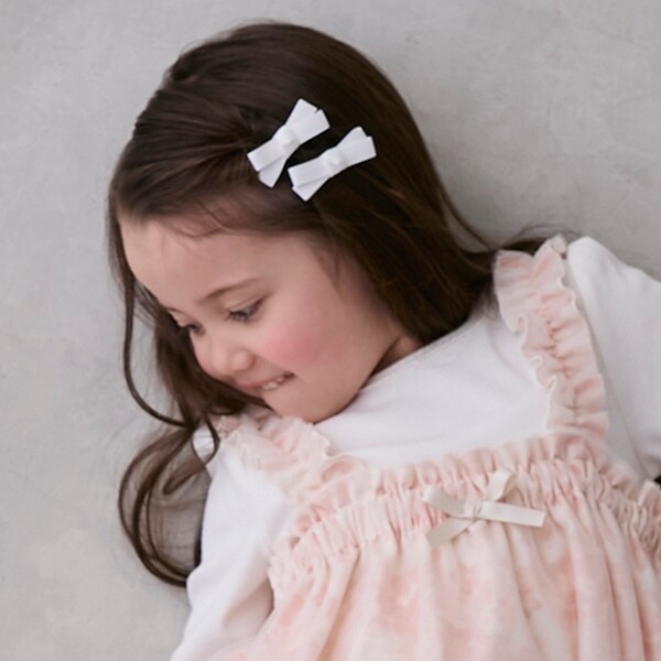 リボンヘアクリップ2P