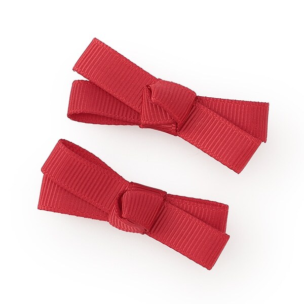 リボンヘアクリップ2P