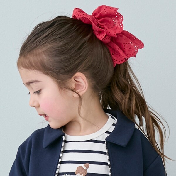 ボリュームレースシュシュ