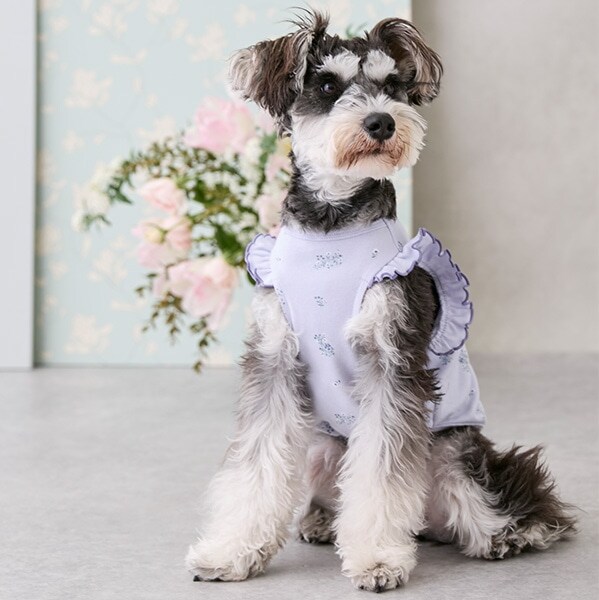 【リンク】【DOG】総柄肩フリルタンク