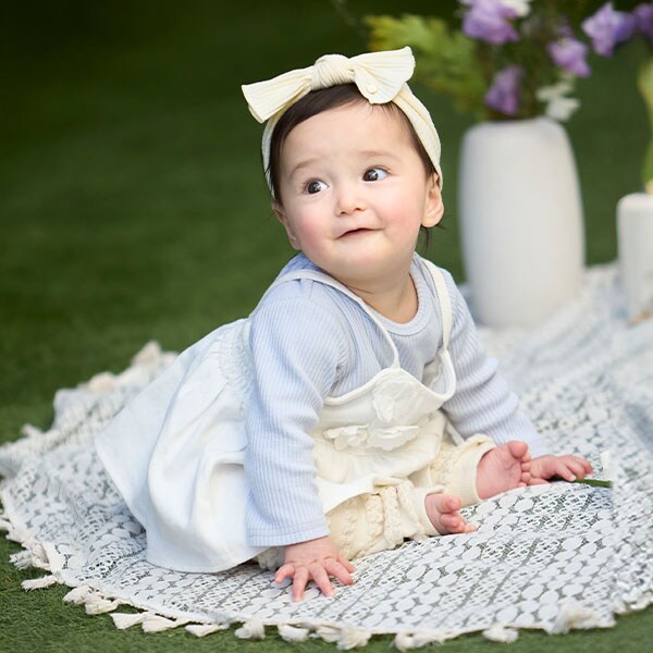 【リンク】花ビスチェロンパースセット