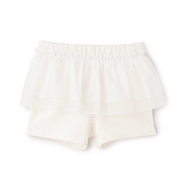 一分丈フリルショートパンツ