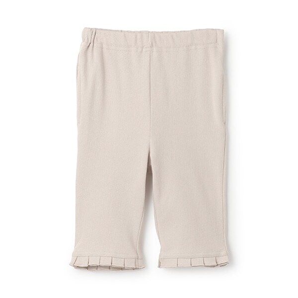 【接触冷感】7分丈タックフリルパンツ