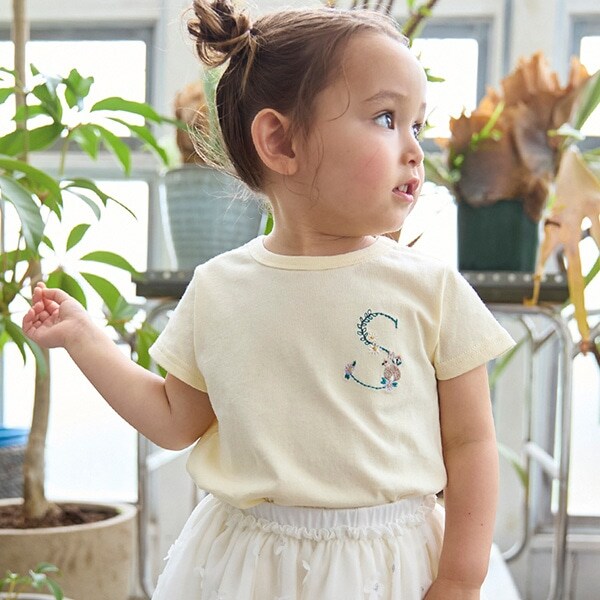 【プティプラ】アルファベットTシャツ