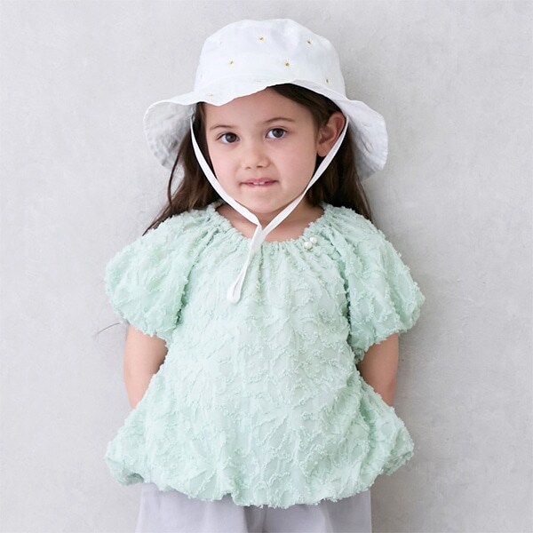 【リンク】ジャガードバルーンブラウス(キッズ)