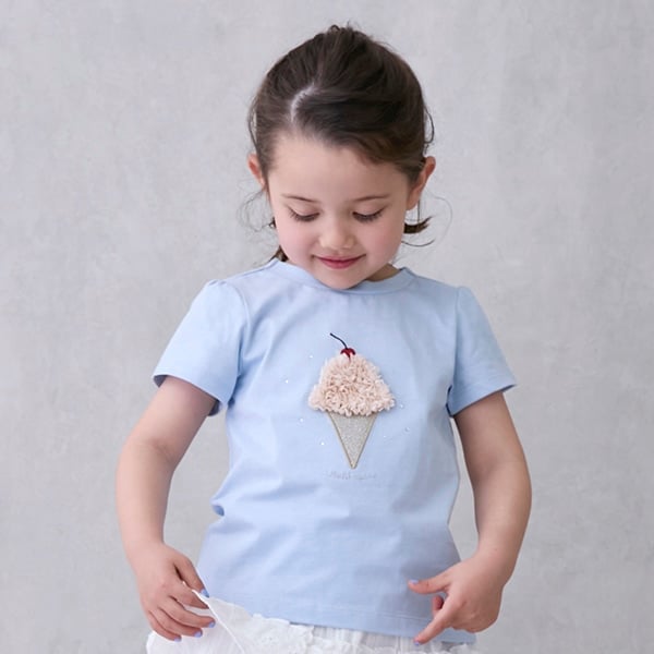 【防汚/リンク】キラキラモチーフTシャツ