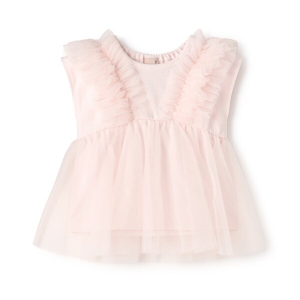 【リンク】チュールドッキング半袖T(キッズ)