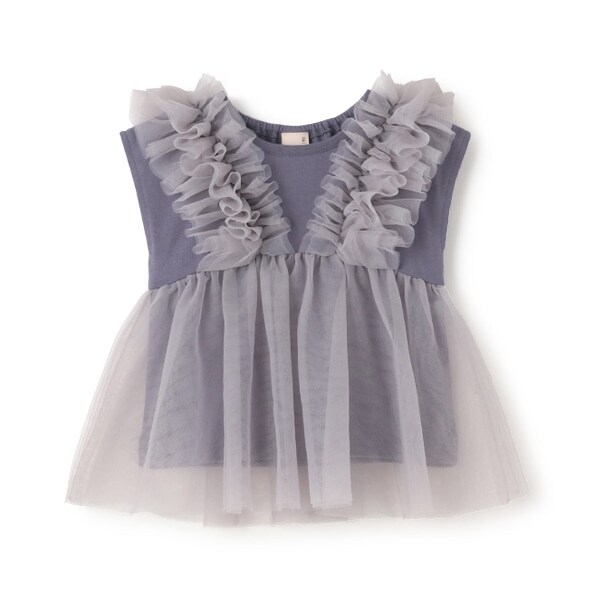 【リンク】チュールドッキング半袖T(キッズ)