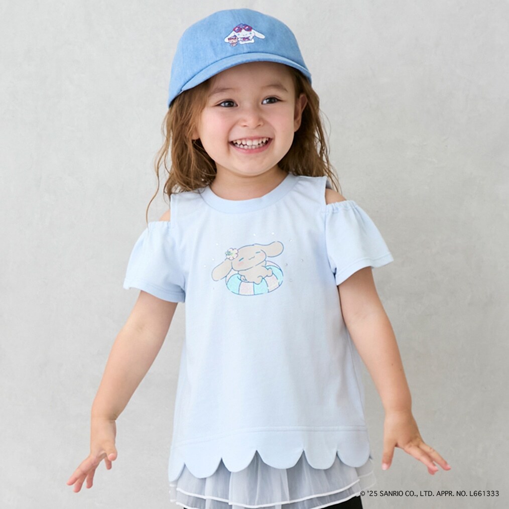 【サンリオキャラクターズ】肩あきグラフィックTシャツ