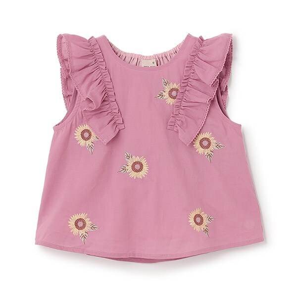 【WEB限定特別価格】ひまわり刺しゅうチュニック