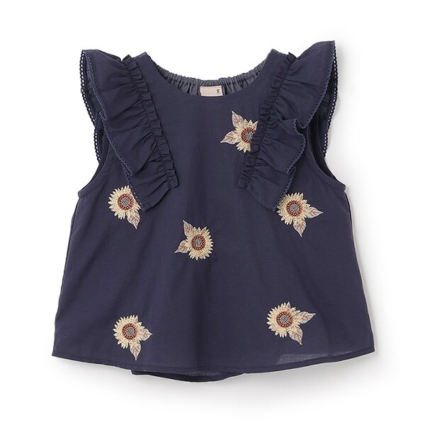 【WEB限定特別価格】ひまわり刺しゅうチュニック