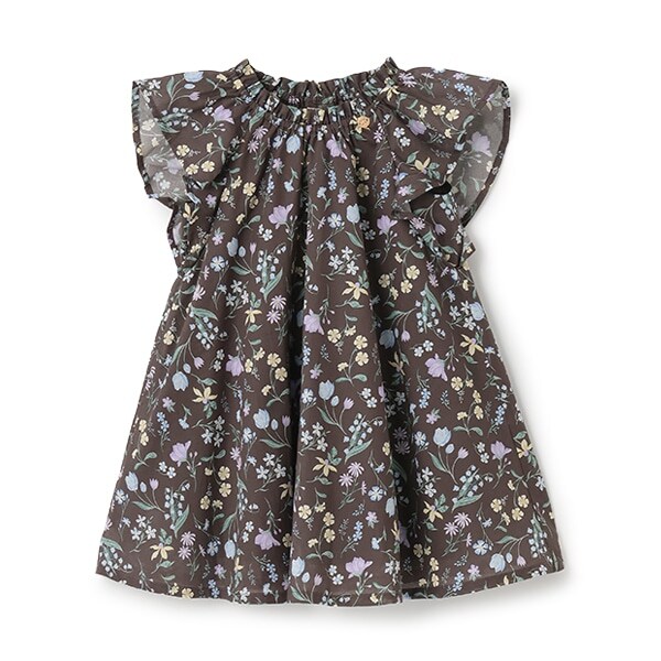 【リンク】ラメストライプ/花柄ワンピース(キッズ)