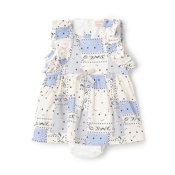 【リンク】花柄シャーリングワンピース(ベビー)