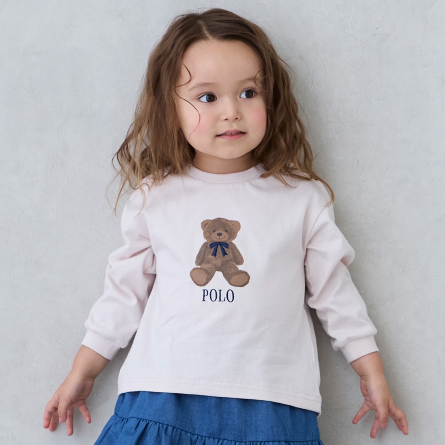 【POLO BCS】くまグラフィック長袖T