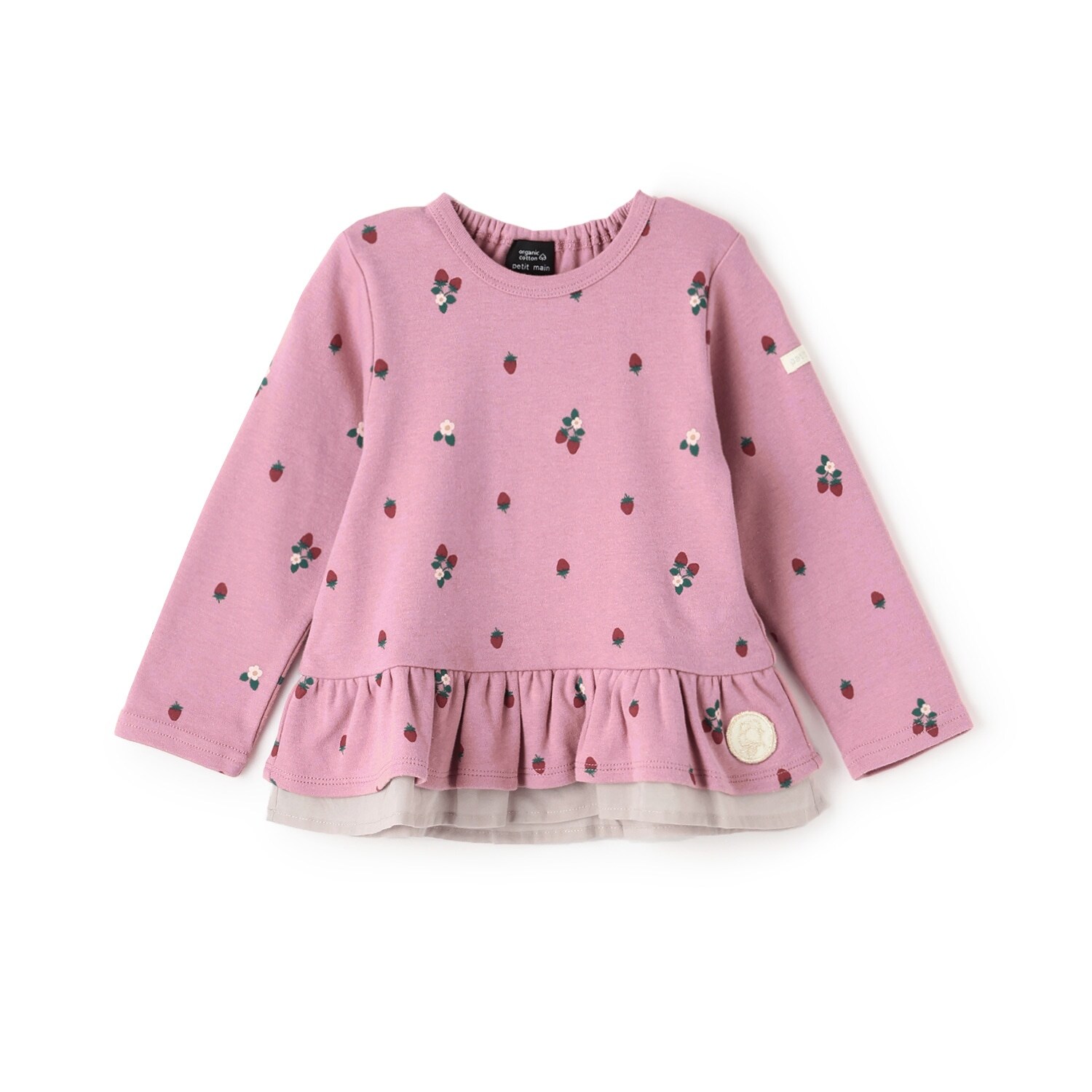 【オーガニック】ペプラム長袖Tシャツ