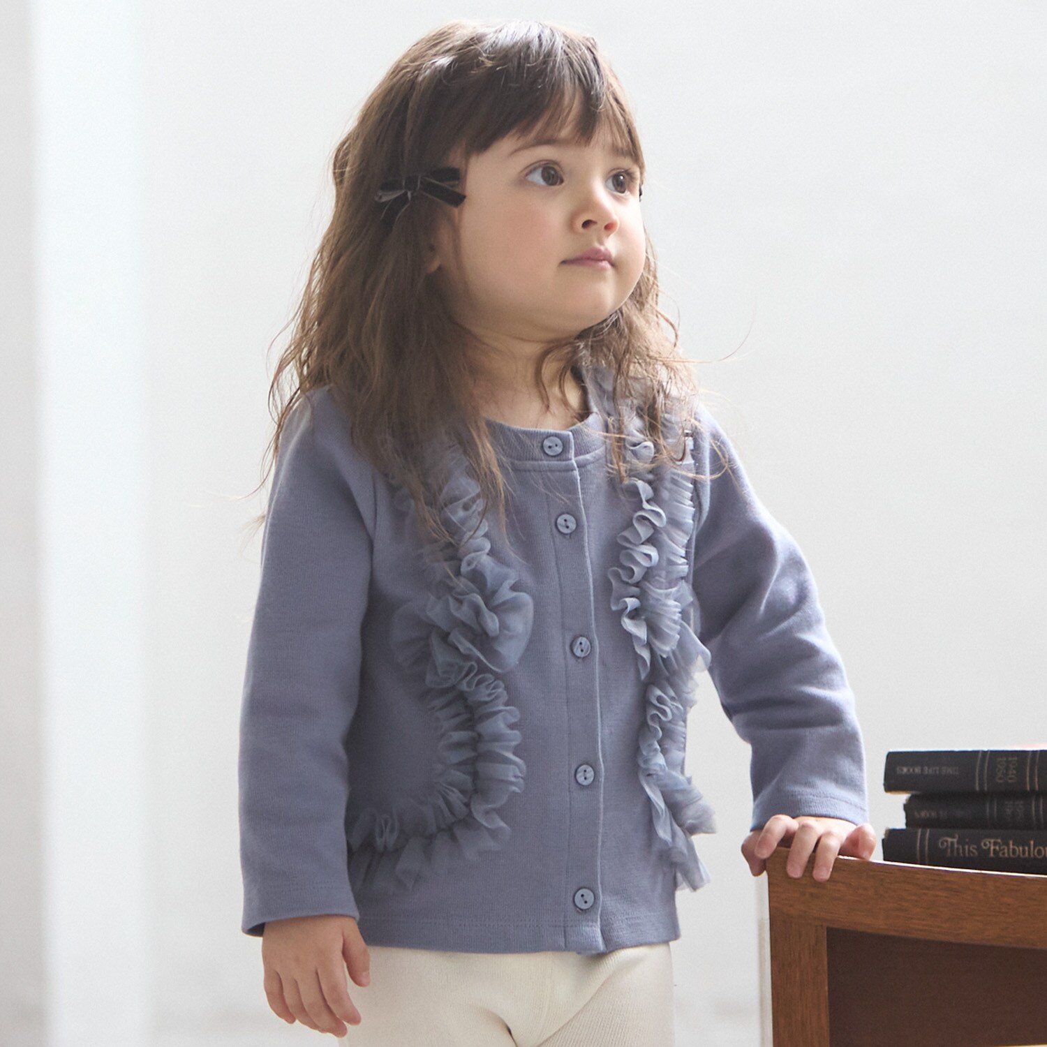 【リンク】チュールフリルカットカーディガン