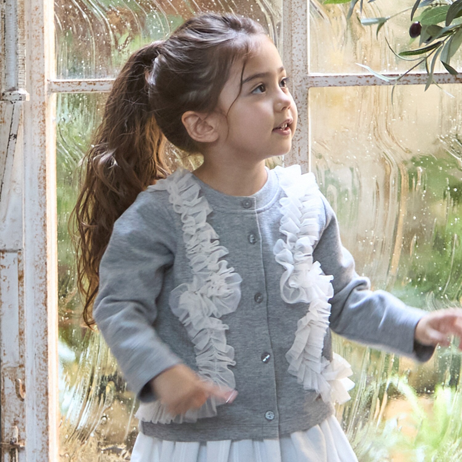 【リンク】チュールフリルカットカーディガン