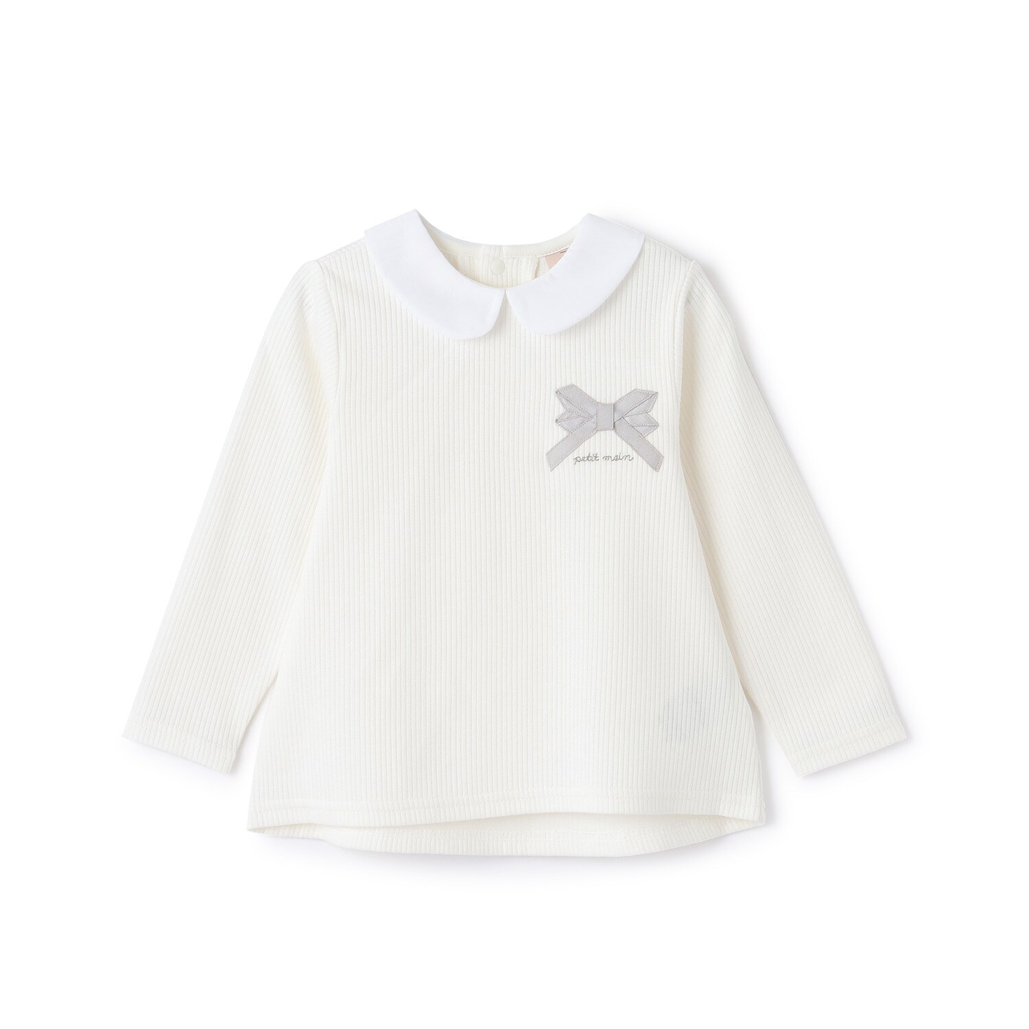 【リンク】衿つきリボン長袖Tシャツ