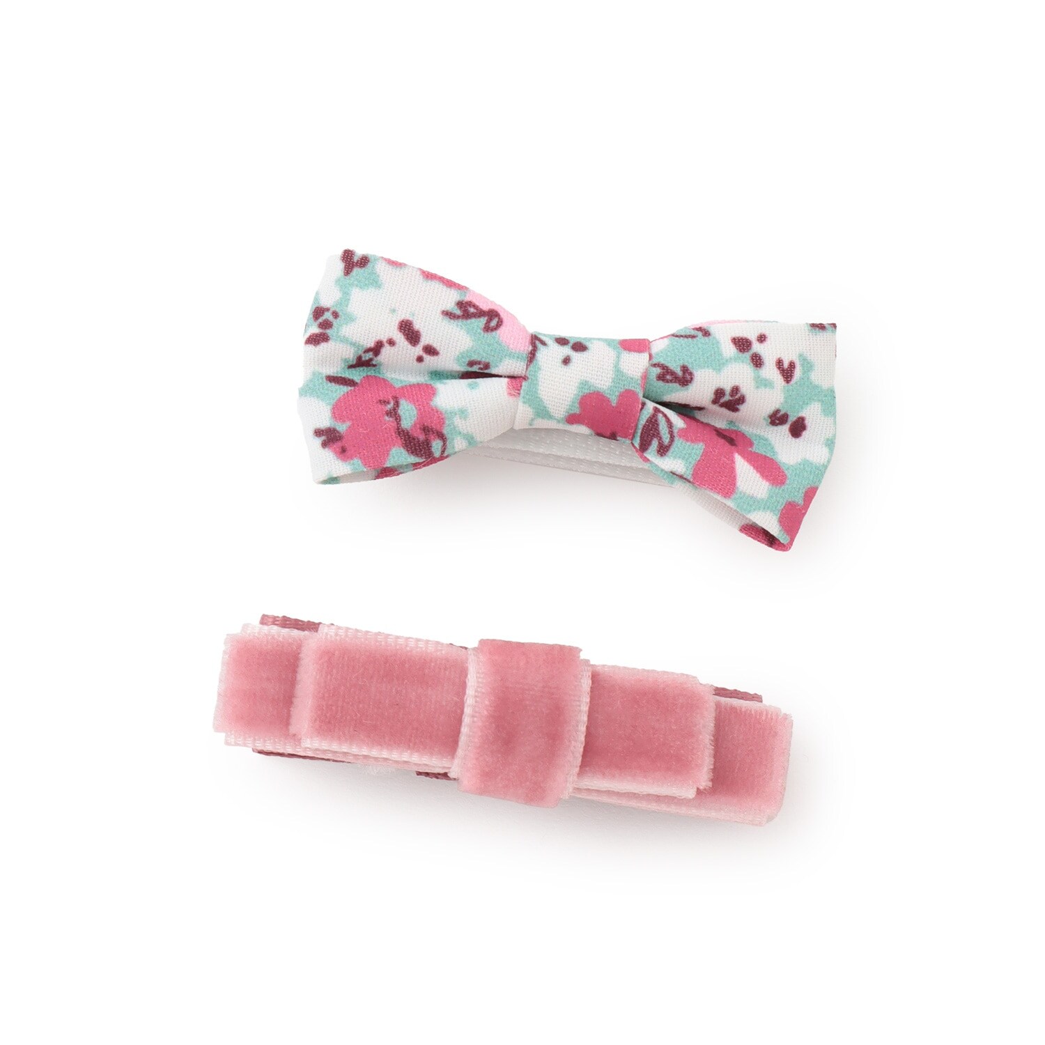 リボンヘアクリップ 2P