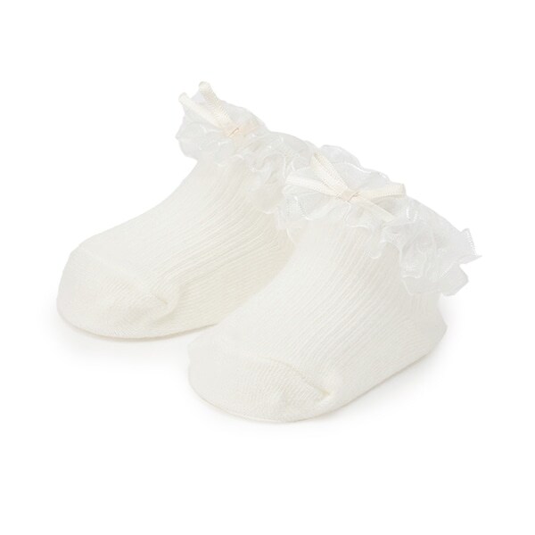 オーガンジーフリルカップソックス