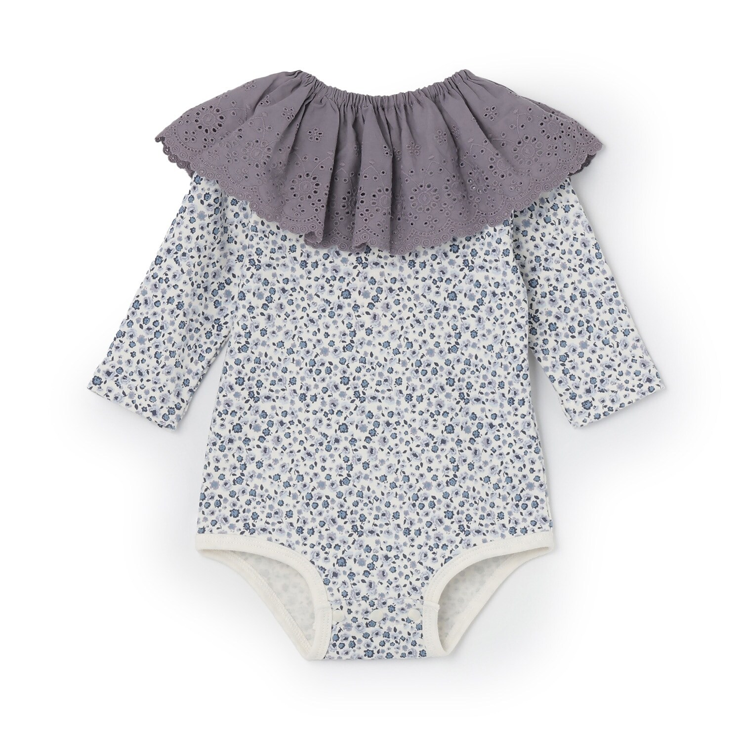 レーススタイつきロンパース