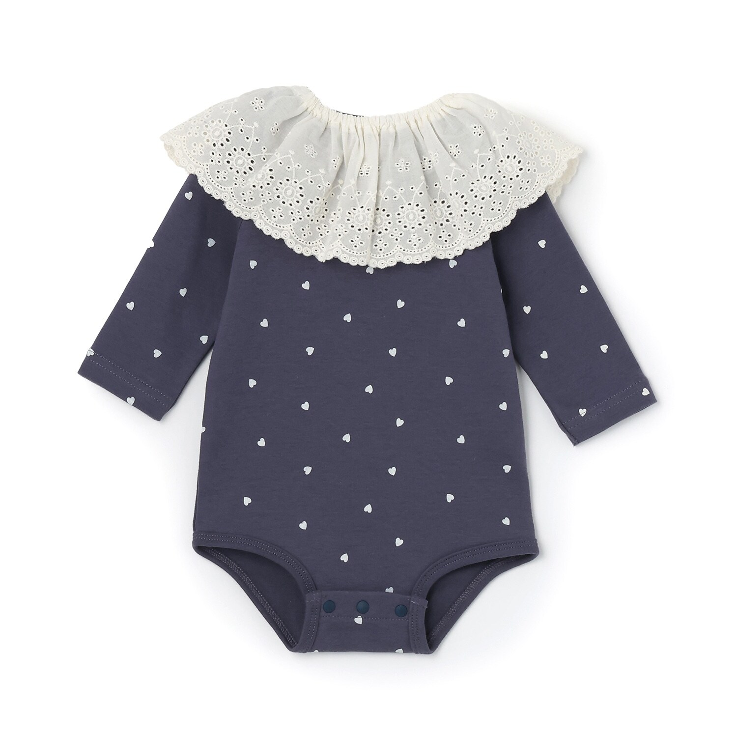 レーススタイつきロンパース