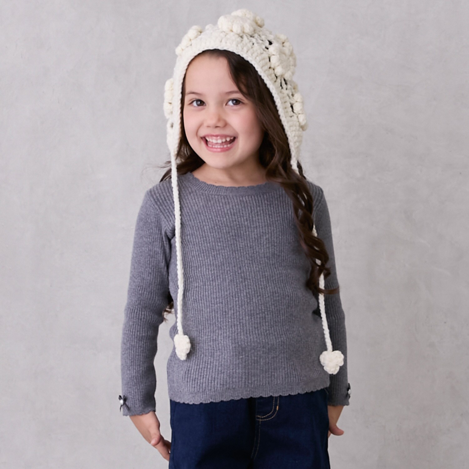 【リンク/フワもちっと】リブニット(キッズサイズ)