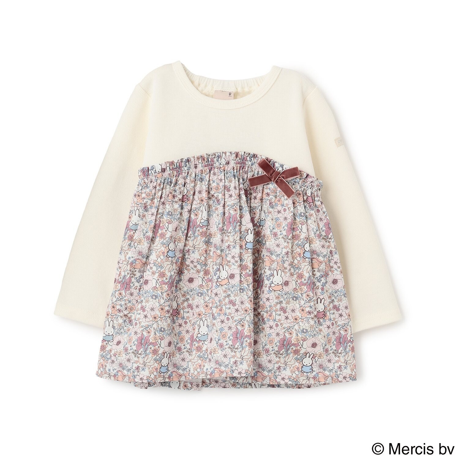 【miffy】花柄ドッキングチュニック