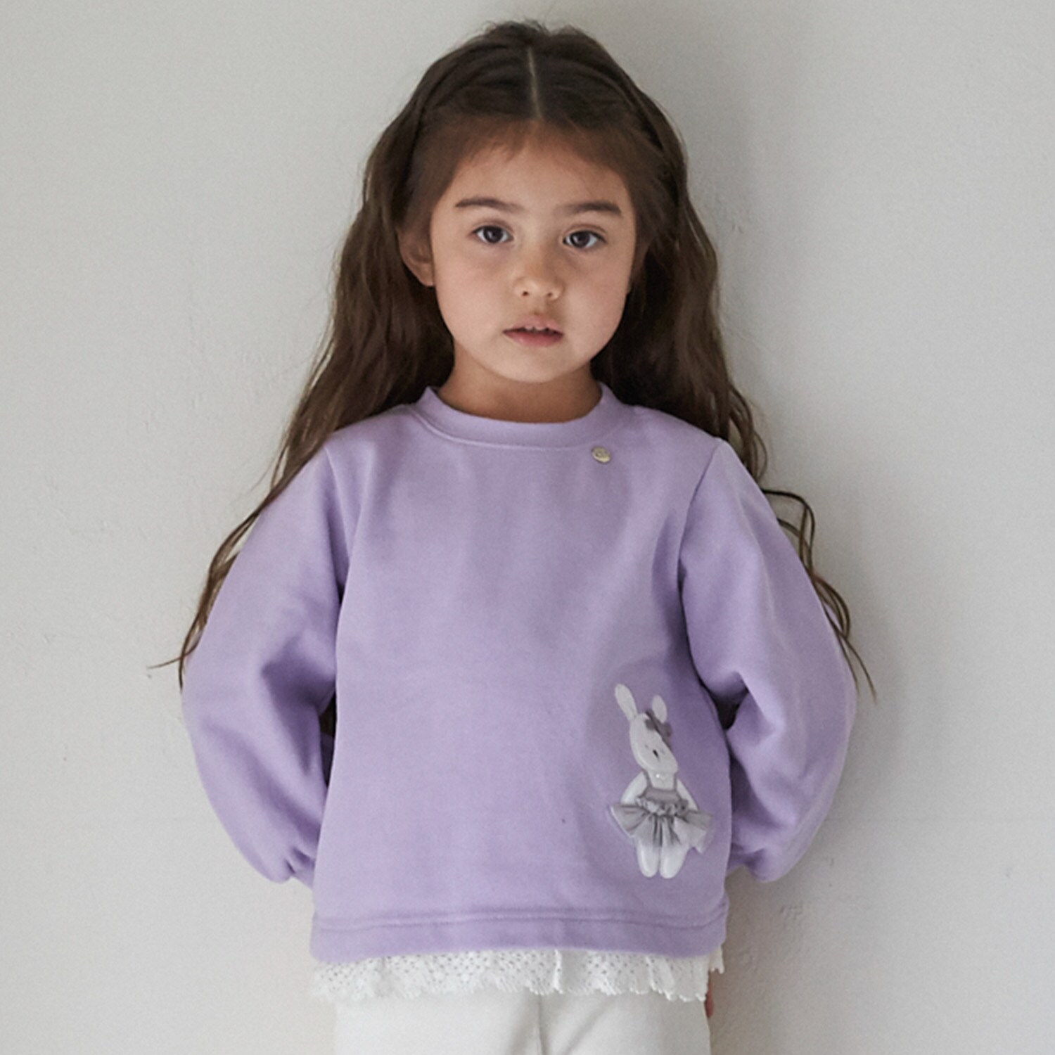 アニマルモチーフアップリケトレーナー