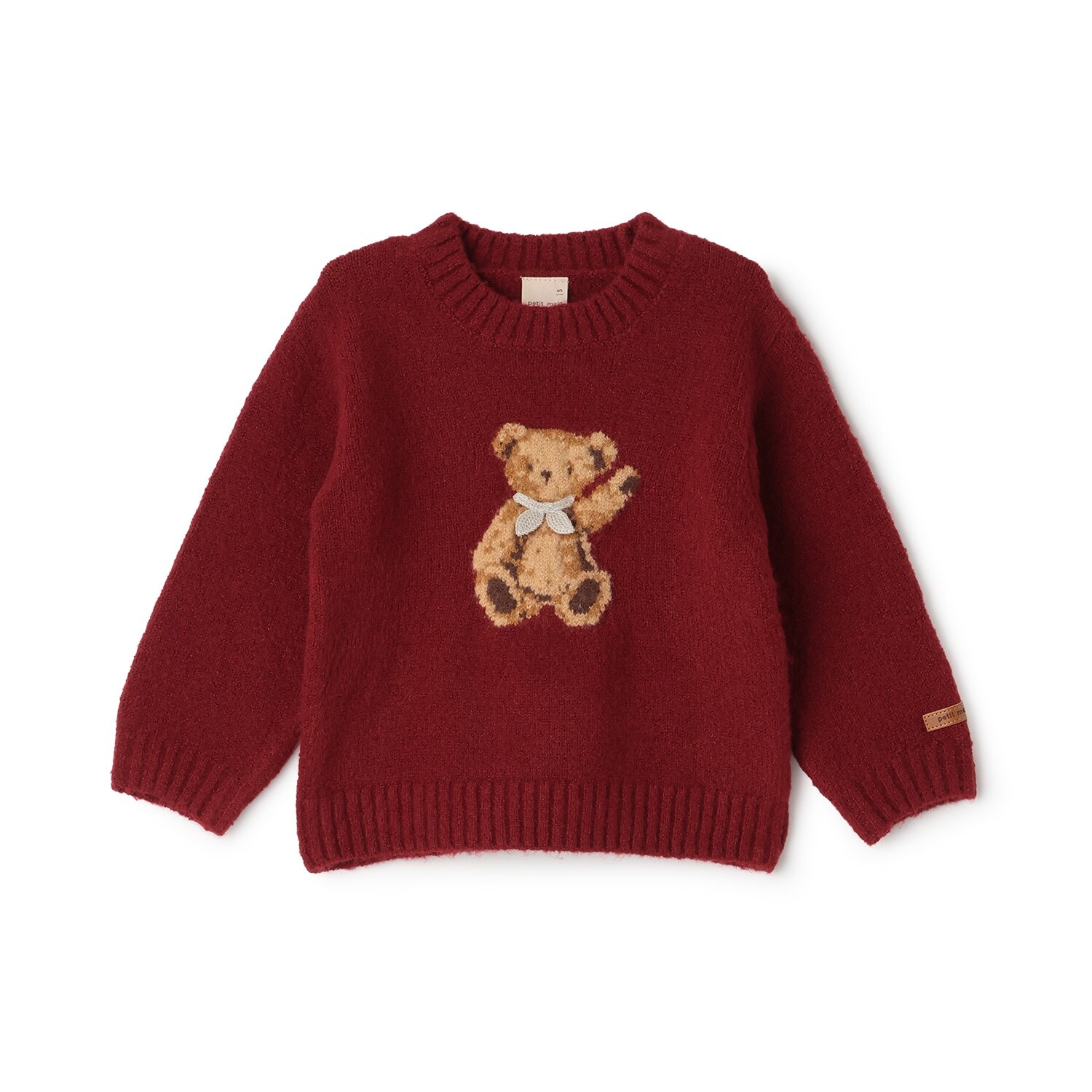 【フワもちっと】くまニットプルオーバー