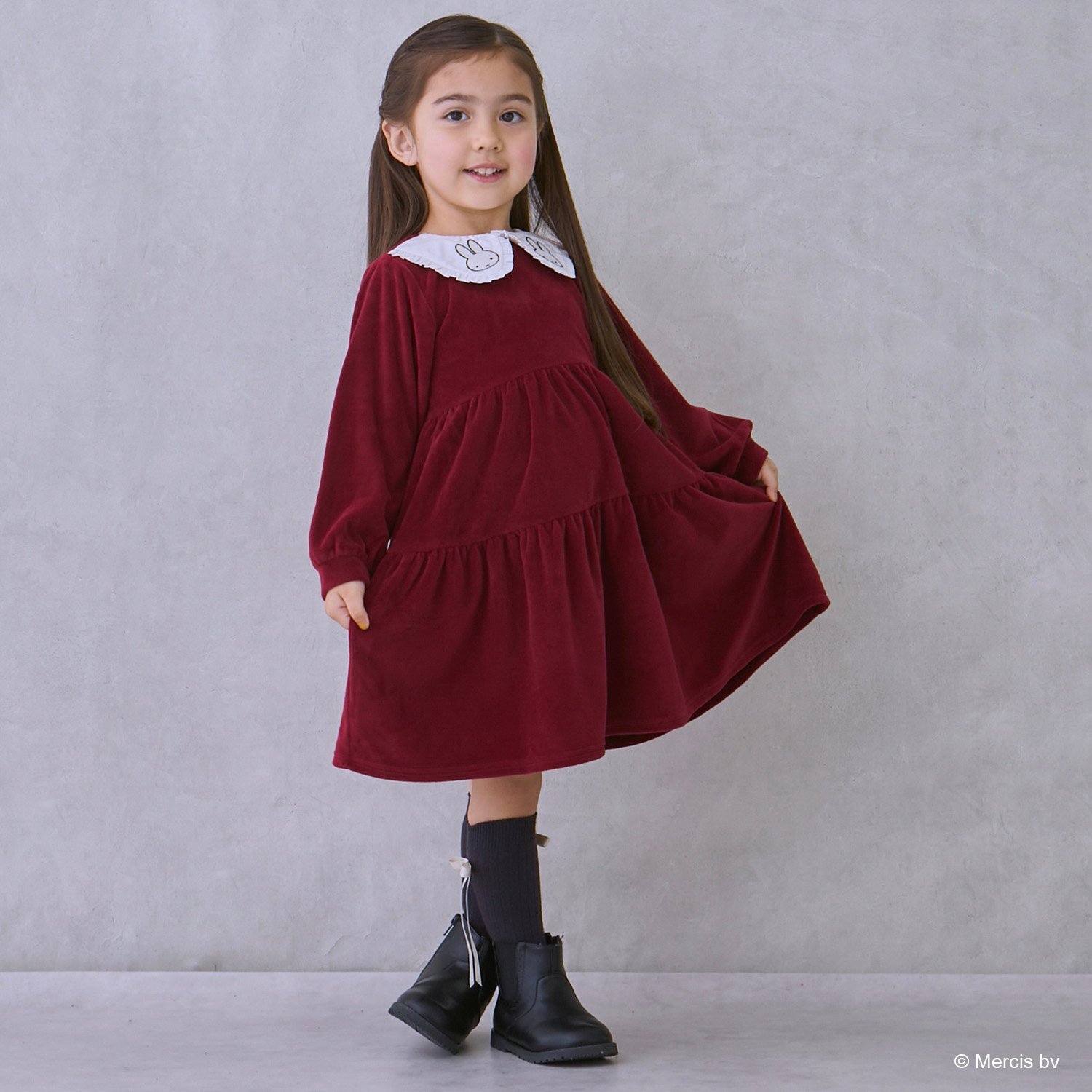 【miffy】衿ティアードワンピース