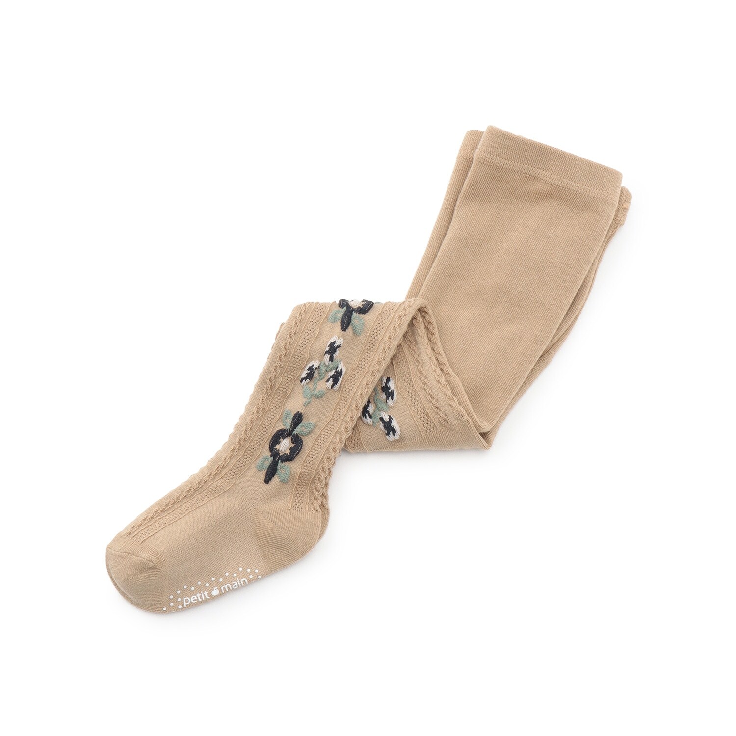 フラワージャガードタイツ