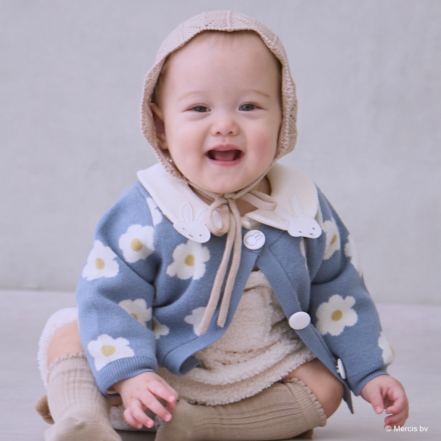 【dick bruna】花柄ニットカーディガン